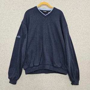 Ping Golf Collection Mens V Neck Pullover Sweater Cotton Sz M Long Sleeve... - Picture 1 of 10