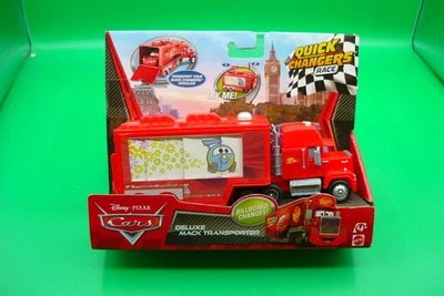 Disney Pixar Cars Quick Changers Race Deluxe Mack Transporter Mattel - Imagem 1 de 2