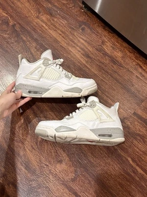 Jordan 4 Retro Mid Blanco Oreo - Talla 7y Foto 1 de 4