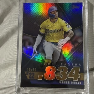 2025 Topps Series 2 Jarren Duran GOLD FOIL /50 #OPS-22 OPS Leaders Red Sox RARE - Picture 1 of 3