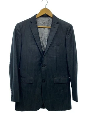 Куртка блейзер мужская шерстяная Burberry Black Label черная полоса размер 38 #EK BIA - Изображение 1 из 4