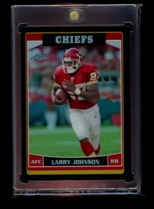 Larry Johnson 2006 Topps cromo #62 refractores negros/199 Kansas City Chiefs - Imagen 1 de 2