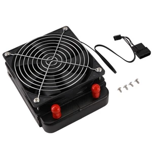3X(120mm 10 Pipe Water Cooling CPU Cooler Row Heat Exchanger Radiator with5591 - Afbeelding 1 van 3