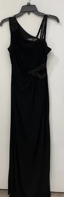 Guess Los Angeles Beaded Evening Dress with High Cut Sides & Peek a Boo Size 6 - Image 1 of 4