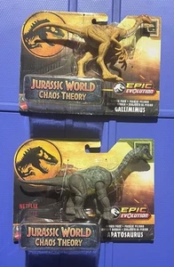Jurassic World Chaos Theory Apatosaurus & Gallimimus Epic Evolution Danger Pack - Foto 1 di 2