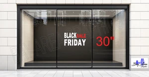 Black Friday Sale Vinyl Sign Store Bussiness Window Waterproof Promo ORACAL 651 - Picture 1 of 19