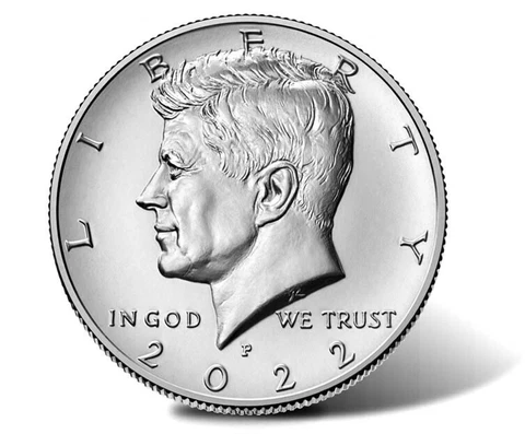 ✅ 2022 P&D Kennedy Half Dollar Clad US Mint Uncirculated 2 Coin Set Cover