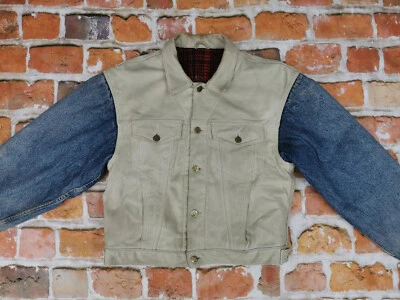 *CHEVIGNON DAMEN VINTAGE RODEO LEDERJACKE*BEIGE BLAU*COWGIRL**GR: L*TIP TOP - Bild 1 von 4