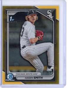 Hagen Smith 2024 Topps Bowman Draft 1st Gold White Sox 11/50 -MIC - Bild 1 von 2