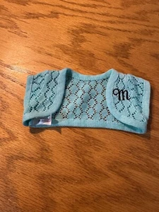 American Girl Puppe Maryellen Meet Outfit blau Pullover Achselzucken Band Socken 321 - Bild 1 von 2