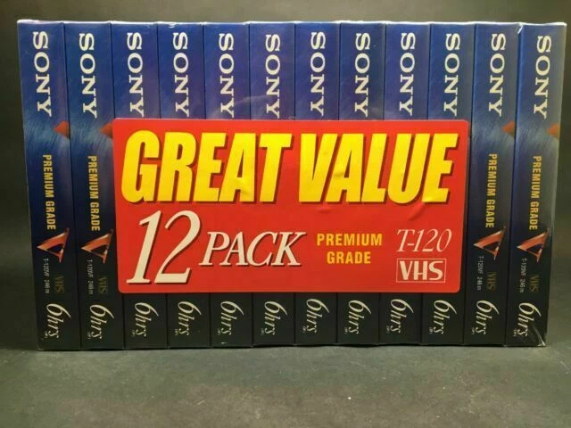 Sony T-120 6 HR Premium Grade Memorex VHS Cassette