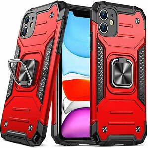 Shockproof Case For Apple iPhone13 12 11 PRO MAX XR X 7 8 Hard Ring Holder Cover