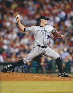 Autographed MATT BELISLE Colorado Rockies 8x10 Photo w/ COA - Picture 1 of 1
