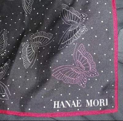 Bufanda de seda Hanae Mori mariposa de colección 02 Foto 1 de 4