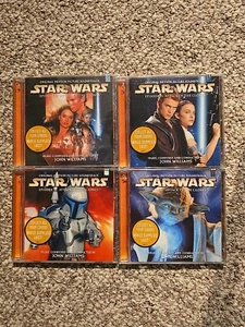 Star Wars CDs Episode II Attack Of The Clones All 4 Cover Arts - Picture 1 of 2