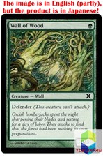 Magic: The Gathering MTG Jpver Wall of Wood 10ED Common