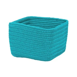 Colonial Mills Braided Craft Basket 10"x10"x6", Aqua Blue - BC61A010X006S - Picture 1 of 1