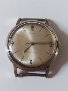 Vintage Timex Marlin Men's Wind Watch Gold Tone Mechanical 
