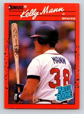 1990 Donruss 46 Kelly Mann Atlanta Braves - Image 1 of 2