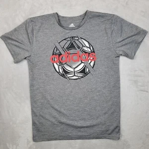 Adidas Shirt Boys Large Short Sleeve Soccer Team Football Club Youth Kids 14-16 - Picture 1 of 6