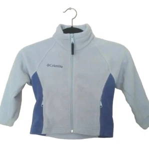 Columbia Fleece Coat Blue Youth size 4/5 Full Zip Front Kids / Boys warm jacket - Picture 1 of 4