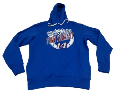 NASCAR Tony Stewart #14 Hombre’s Pull Over Polar Sudadera con Capucha Azul Nueva Talla XL Nueva Foto 1 de 4