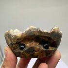 436G Natural Inner Mongolian Crystal Phantom Stone Symbiotic Carved Hedgehog