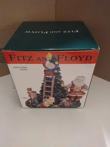 Fitz And Floyd Santa's Helper Musical Christmas Display IN BOX X1 - Picture 1 of 5