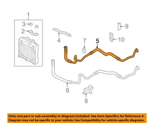 BMW OEM 11-16 550i xDrive 4.4L-V8 Transmission Oil Cooler-Inlet Hose 17227589509 - Picture 1 of 1