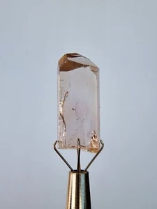 Raw Terminated Imperial Topaz Crystal Slightly Pinkish Orange Untreated Katlang - Picture 1 of 6
