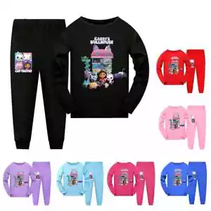 GABBY DOOLHOUSE Pajama Sets Kids Cartoon Gabi Chat Pjs Baby Girls Long Sleeve - Picture 1 of 44