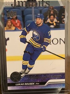 LUKAS ROUSEK   2023-24  RC YOUNG GUNS  Upper Deck #233  Buffalo Sabres