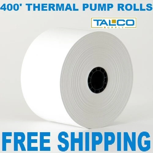 TALCO SUPPLY (24) GAS PUMP (2-5/16" x 400') THERMAL RECEIPT PAPER ROLLS ~FAST FREE SHIPPING~