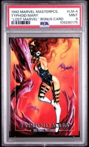 1992 Marvel Masterpieces #LM-4 Typhoid Mary "Lost Marvel" PSA 9 MINT - Picture 1 of 2