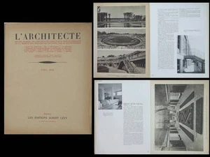 L'ARCHITECTE 1932 VIENNE, STADE ERNST HAPPEL, PARIS JARDIN HOTEL ROUCHE, MOREUX - Bild 1 von 1