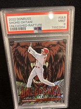 PSA 9 MINT 2022 DONRUSS UNLEASHED RAPTURE SHOHEI OHTANI TOUGH CARD