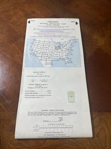 Chicago Carta Aeronautica Sezionale 1971 Mappa Appesa a Parete Retro Arte Piloti - Foto 1 di 4