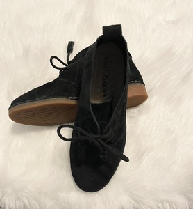 Hush Puppies Black Suede Leather Lace Up Ankle Chukka Boots Size 5.5 HWR5490-001