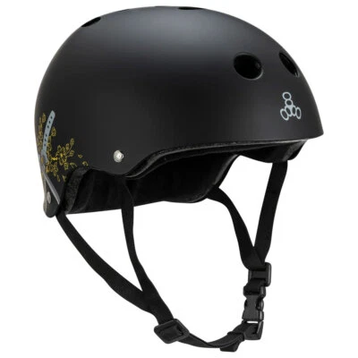 Casco de monopatín Triple 8 certificado Sweatsaver marrón cielo talla XS/S Foto 1 de 4
