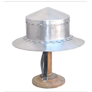 XV Century Kettle Hat Helmet With Stand - Picture 1 of 8