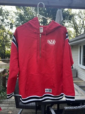 Victoria’s Secret PINK Wisconsin Badgers 1/2 Zip Jacket Womens size  Collegiate - Image 1 of 4