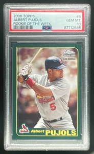 2006 Topps Rookie of the Week #6 ALBERT PUJOLS PSA 10 - Picture 1 of 3