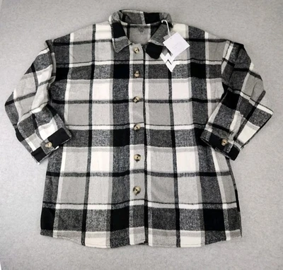 THICK Plaid Gameday Couture West Virginia Mountaineers Womens 3XL shirt Flannel - Image 1 of 4