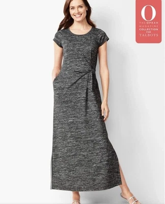 Maxi Vestido Camiseta Manga Corta Colección Revista Talbots The Oprah Talla M Foto 1 de 4