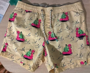 Neu ohne Etikett Partyhose Badehose Boardshorts für Herren Large FLAMINGO FLOAT - Bild 1 von 6