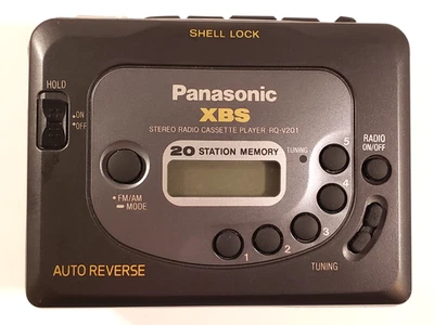 Panasonic XBS [RQ-V201] Stereo Radio Cassette Player Vintage - Tested & Working - Image 1 of 4