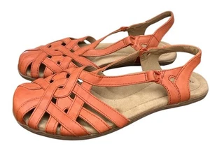 Earth Origins Belle Brielle Damen-Sandalen 7,5 ingwerorange Fischer Fersenriemen - Bild 1 von 9