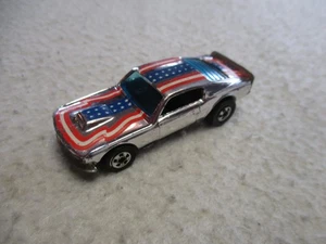 HOT WHEELS BLACKWALL SUPER CHROME MUSTANG STOCKER STARS & STRIPES RARE CAR 1977 - Picture 1 of 5