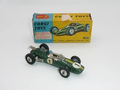 Coche de carreras Corgi 155 LOTUS CLIMAX Fórmula 1 en caja *original* Foto 1 de 4