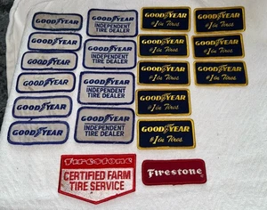 Lot of Vintage Goodyear Tire Automotive Embroidered Logo Uniform Patches - Picture 1 of 2